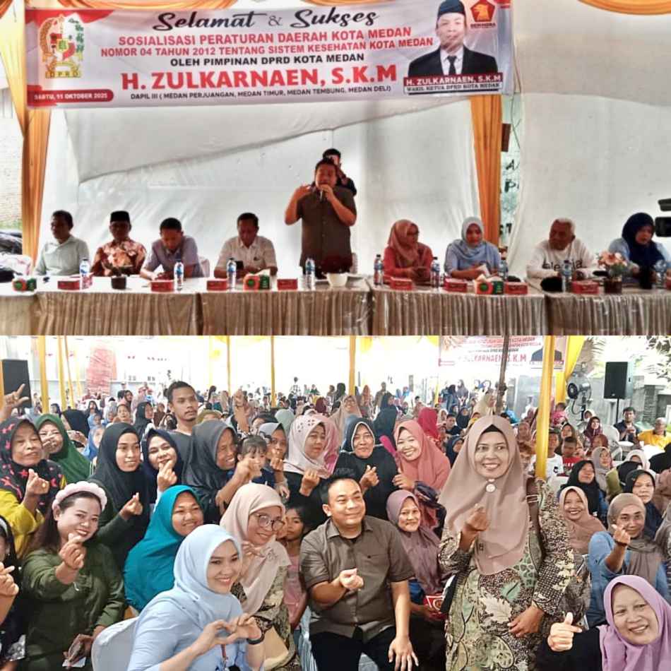 Sosperda di Medan Deli, Zulkarnaen Kembali Ajak Warga Kota Medan Manfaatkan Layanan Berobat Gratis